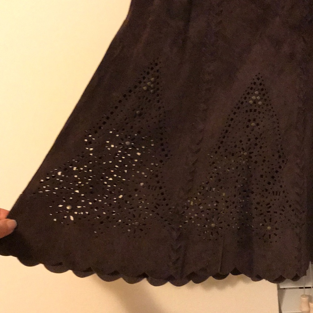 Vintage Margaret Godfrey suede skirt